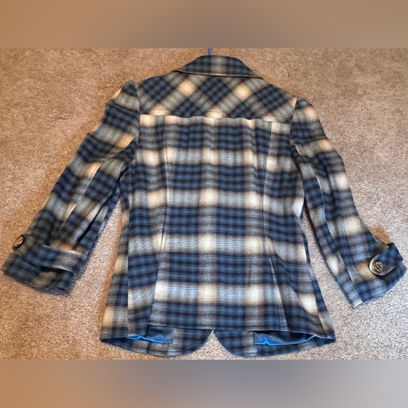 Vintage Guess Plaid Blazerđź’™ - Picture 7 of 15